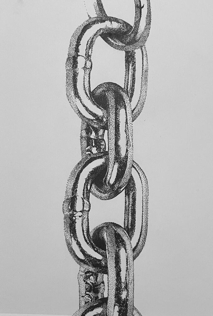 Felt Tip Stippled Chain