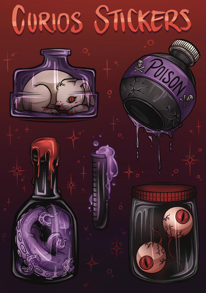Curios Sticker Sheet